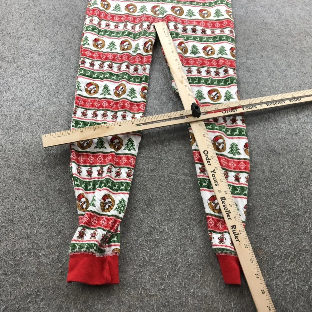 Buc-ee's One-piece Pajamas Youth Large Christmas Fair Isle Zip Thermal Suit